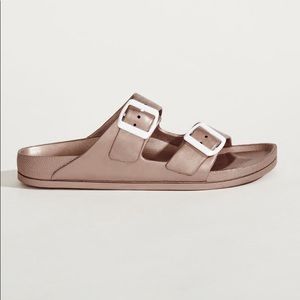 Mia Rose Gold Slip On Sandals
